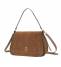 no:rae Globe Small Shoulder Bag  Cocco Suede Brown