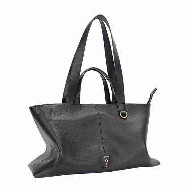 no:rae Melia Big Shopper Tumbled Leather Black