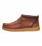 Hey Dude Sneakers Uomo Wally Mid GripR Leather Robe Brown/Mole Brown