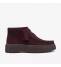 Clarks Torhill Moss Woman Burgundy Suede