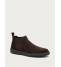 Frau Chelsea/Sneakers Uomo Pelle Waxy Pepe 19C6 Marrone Scuro