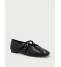 Frau Ballerina Donna Pelle Dallas Nero 69S6