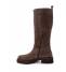Janet&Janet Stivale Donna Pelle Scam. Dark Brown
