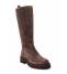 Janet&Janet Stivale Donna Pelle Scam. Dark Brown