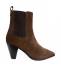 Janet&Janet Texano Donna Wicket Pelle Scam. Dark Brown