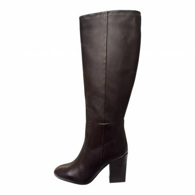 Janet&Janet Stivale Donna Ebony Pelle Dark Brown