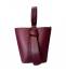 Ni-na HandBag Donna Artigianale Pelle Bordeaux
