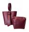 Ni-na HandBag Donna Artigianale Pelle Bordeaux