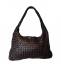 Ni-na HandBag Donna Linea Vintage Pelle Intrecciata Cioccolato