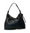 Ni-na Borsa a Spalla Donna Artigianale Pelle Nero