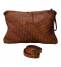 Ni-na HandBag Donna Linea Vintage Pelle Intrecciata Cuoio
