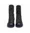 OXS Stivaletto Donna Frank 00321 Boot 11 Eyel. Leather Black