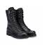 OXS Stivaletto Donna Frank 00321 Boot 11 Eyel. Leather Black