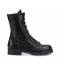OXS Stivaletto Donna Frank 00321 Boot 11 Eyel. Leather Black