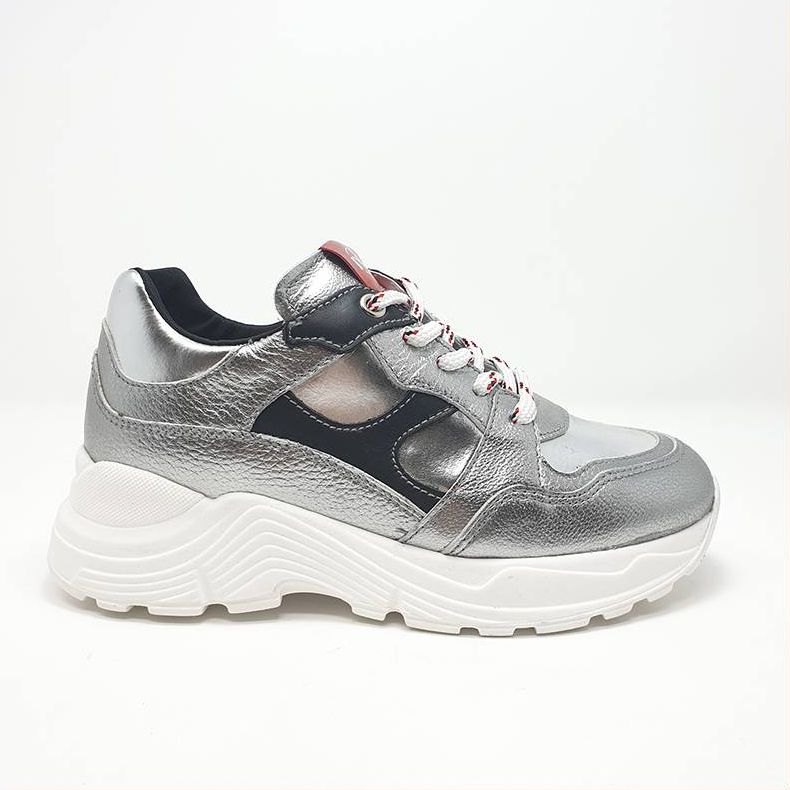 Nero Giardini Junior A931203F Silver Colour Metal argento Type Sneakers  Size 32